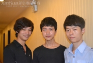 學(xué)生組三位年輕、自信的小伙子