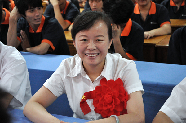 獲獎選手喜悅的笑容