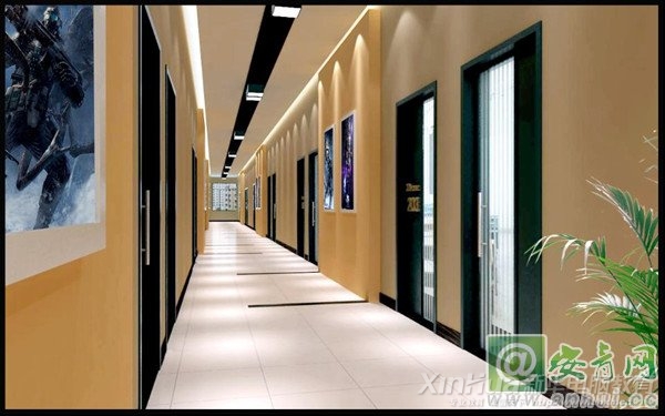 新華-動漫游戲學院實訓基地一角