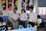 合肥市教育局領(lǐng)導(dǎo)視察安徽新華平面項(xiàng)目實(shí)訓(xùn)特色班