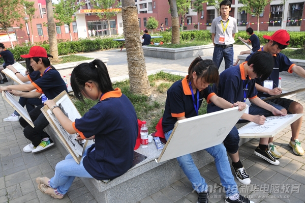 藝術寫生大賽一角