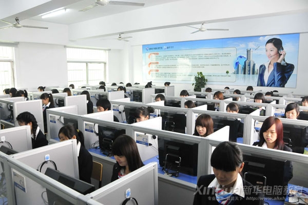 呼叫中心實訓現場